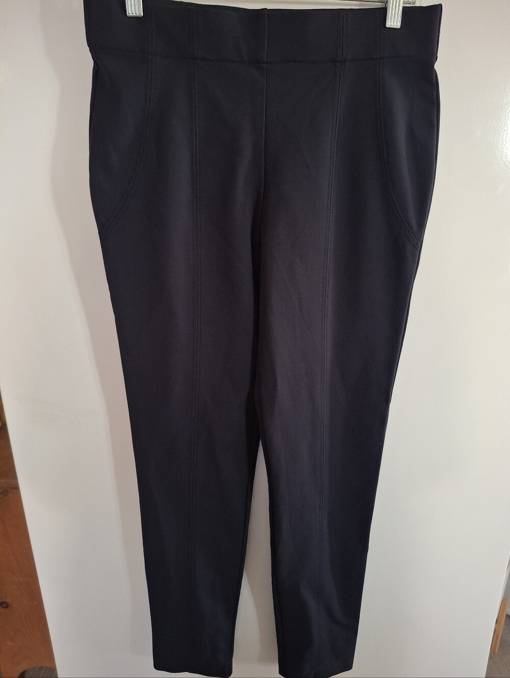 Thalian Navy Skinny Ponte Pull-On Pants